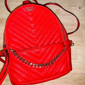 Victoria's Secret red mini backpack